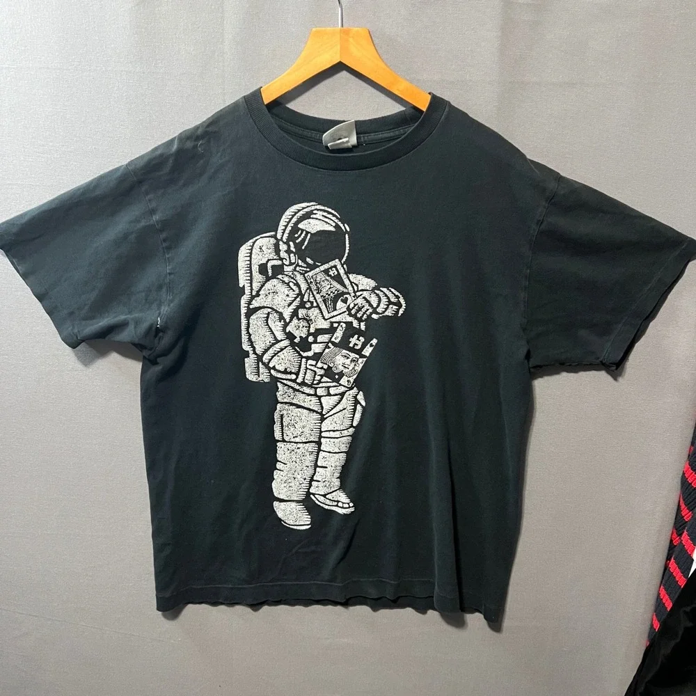 Billionaire Boys Club BBC Astronaut Playing Cards T-Shirt Black Japan Made L